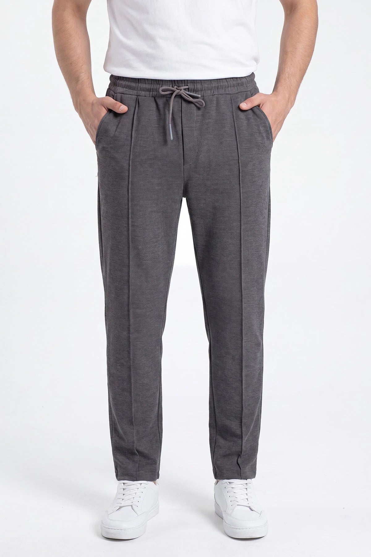 Chino Jogger Pantolon | Belden Bağlamalı Erkek Spor Pantolon | KV1001
