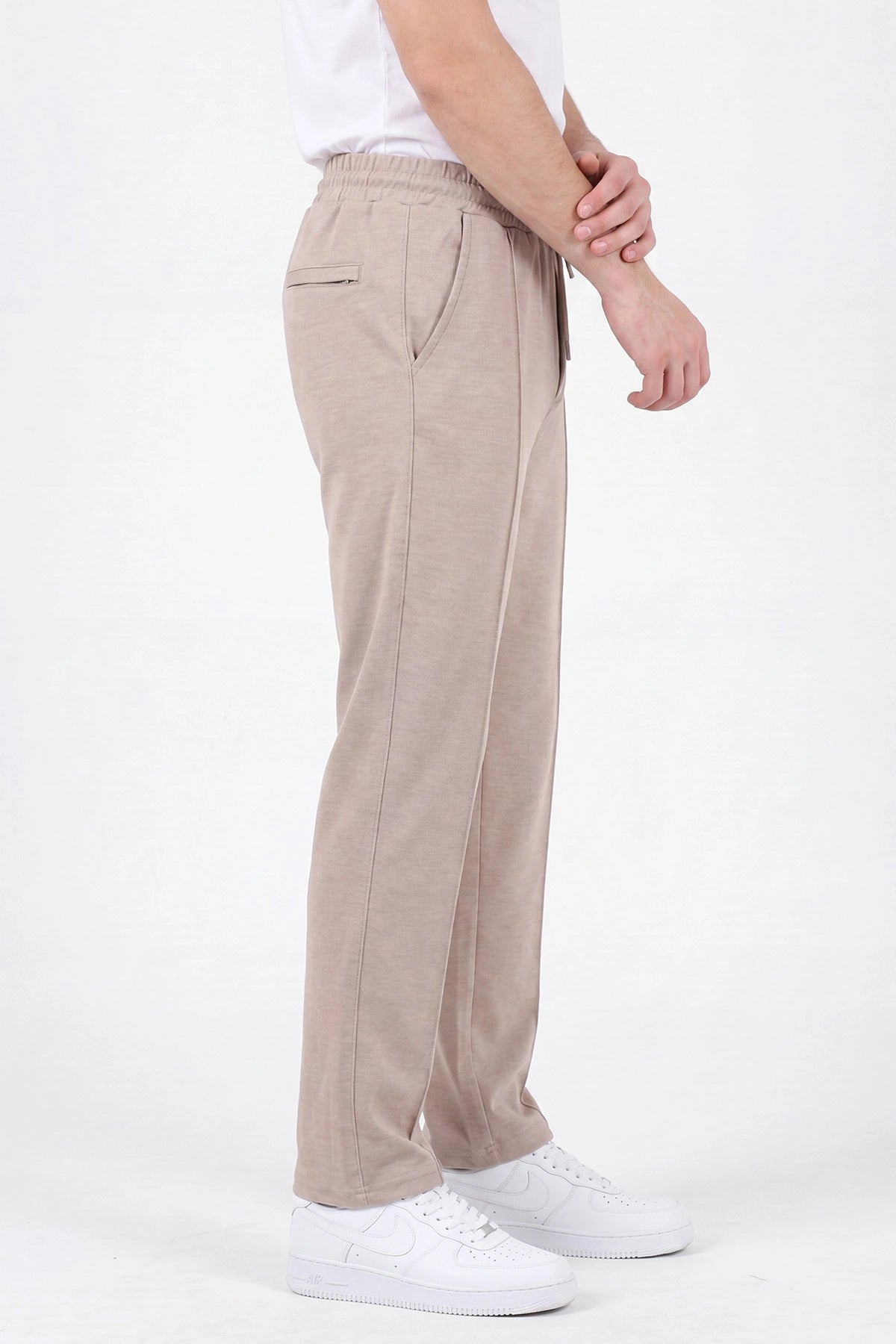 Chino Jogger Pantolon | Belden Bağlamalı Erkek Spor Pantolon | KV1001