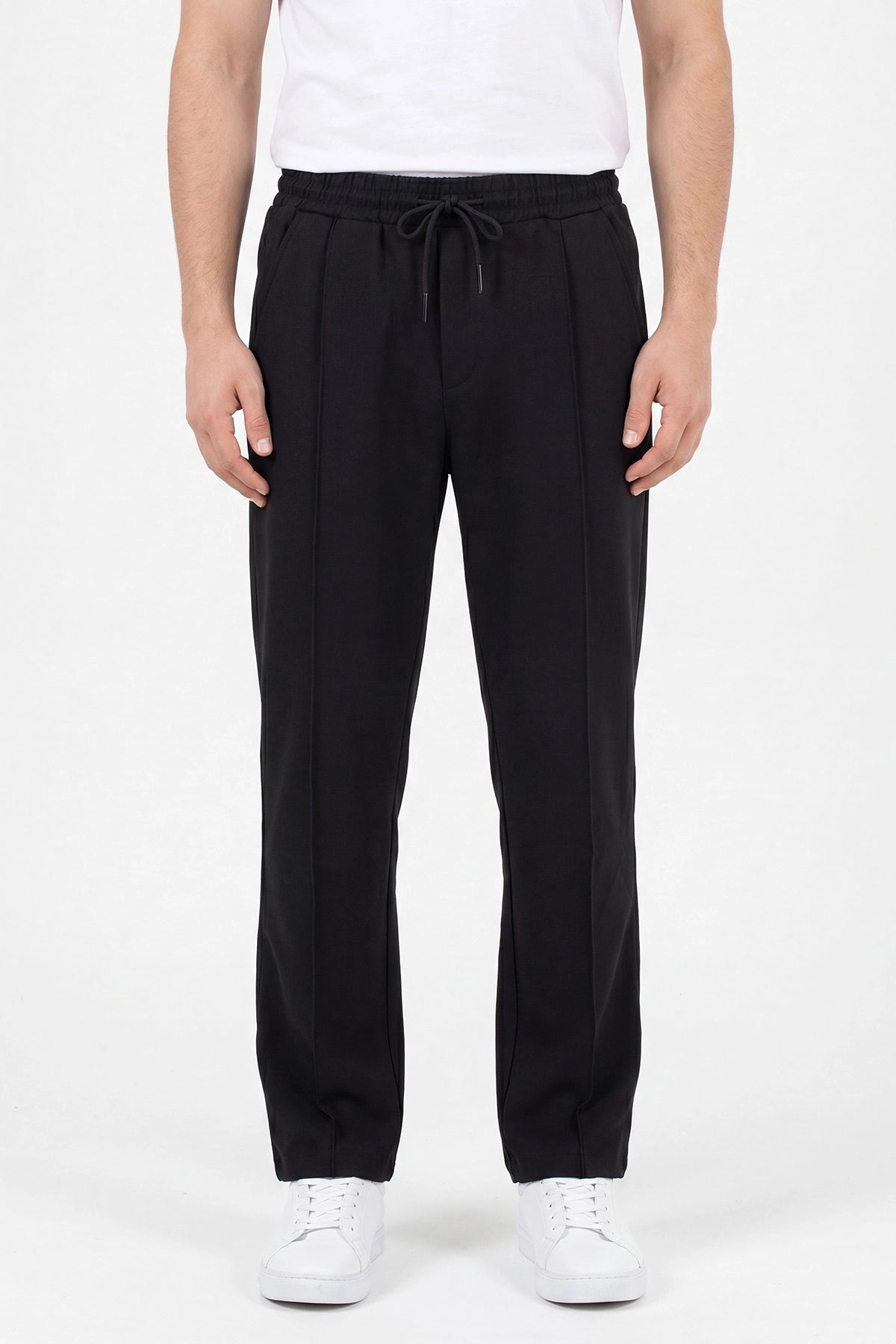 Chino Jogger Pantolon | Belden Bağlamalı Erkek Spor Pantolon | KV1001